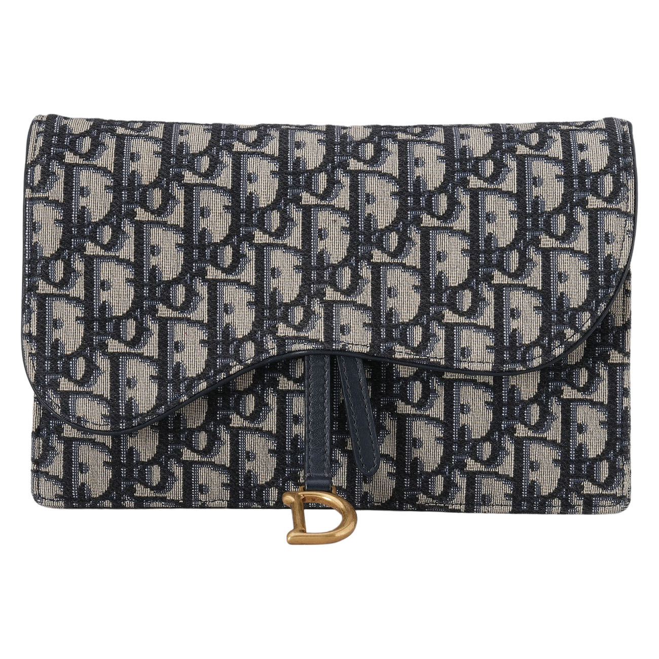 CHRISTIAN DIOR(USED)디올 오블리크 새들 WOC